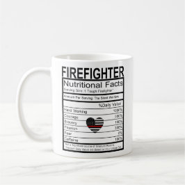 Feuerwehrfeuer-Schildkröte-Herz-Nährwertkennzeichn Kaffeetasse
