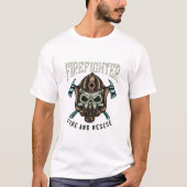 Feuerwehrfeuer und Rettung T-Shirt (Vorderseite)