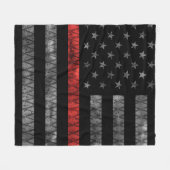 Feuerwehrfeuerflagge Fleecedecke (Vorderseite (Horizontal))