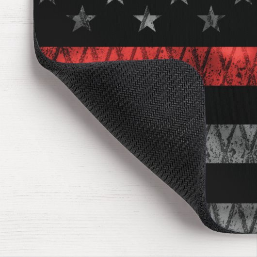 Feuerwehrfeuerflagge Mousepad (Ecke)