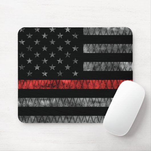 Feuerwehrfeuerflagge Mousepad (Mit Mouse)