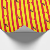 Feuerwehrfeuerflamme Rot/Gelb-Wrapper Geschenkpapier (Ecke)