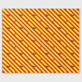 Feuerwehrfeuerflamme Rot/Gelb-Wrapper Geschenkpapier (Flach)