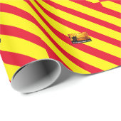 Feuerwehrfeuerflamme Rot/Gelb-Wrapper Geschenkpapier (Rolleneckpunkt)