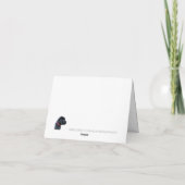 Feuerwehrfeuerwehr: dünne rote Linie Dankeskarte (Rückseite)