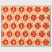 Feuerwehrfeuerwehr Malteser Kreuzfeuer Geschenkpapier (Flach)