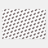 Feuerwehrfeuerwehrhelm der roten Linie - Amerikani Geschenkpapier Set (Vorderseite 2)