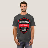 Feuerwehrfeuerwehrmann in San Francisco T-Shirt (Vorne ganz)