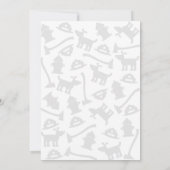 Feuerwehrfeuerwehrmann Motor Geburtstag Einladung (Rückseite)