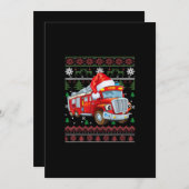 Feuerwehrfeuerwehrmann Weihnachten Niedliche Junge (Vorne/Hinten)