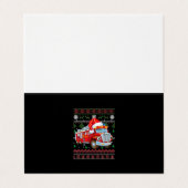 Feuerwehrfeuerwehrmann Weihnachten Niedliche Junge Visitenkarten (Außenseite Aufgefaltet)