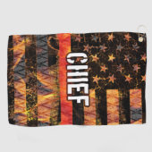 Feuerwehrflagge Golfhandtuch (Horizontal)