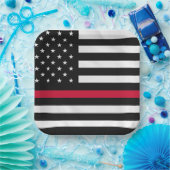 Feuerwehrflagge Pappteller (Party)