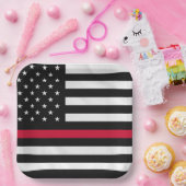 Feuerwehrflagge Pappteller (Party)