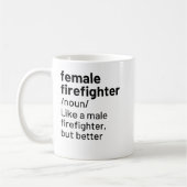 Feuerwehrfrau Definition Witziger Brandkampf T Kaffeetasse (Links)