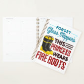 Feuerwehrfrau Diese Prinzessin trägt Feuerstiefel Planer (Anzeige)