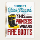 Feuerwehrfrau Diese Prinzessin trägt Feuerstiefel Planer (Vorderseite)