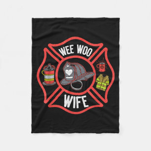 Feuerwehrfrau-Ehefrau-Uniform Feuerwehrmann Feuerw Fleecedecke