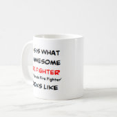 Feuerwehrfrau, nicht Feuerwehrfrau, phantastisch Kaffeetasse (Vorderseite Links)