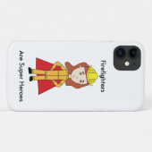 Feuerwehrfrau Super Hero personalisieren Case-Mate iPhone Hülle (Rückseite (Horizontal))