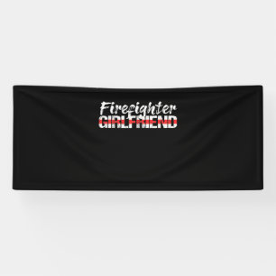 Feuerwehrfrau Thin Red Line Feuerwehrfrau Banner