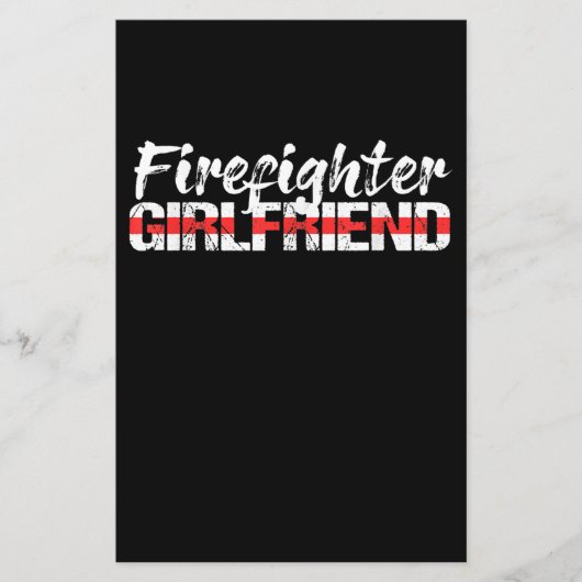 Feuerwehrfrau Thin Red Line Feuerwehrfrau Flyer (Vorne)