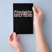 Feuerwehrfrau Thin Red Line Feuerwehrfrau Flyer (Handgriff)