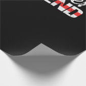 Feuerwehrfrau Thin Red Line Feuerwehrfrau Geschenkpapier (Ecke)