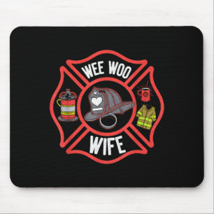 Feuerwehrfrau Uniform Feuerwehrmann Feuerwehr Mousepad