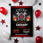 Feuerwehrfrau zum Geburtstag Einladung