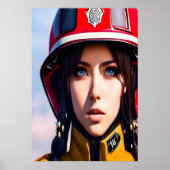 Feuerwehrfrauen | AI Art Poster (Vorne)