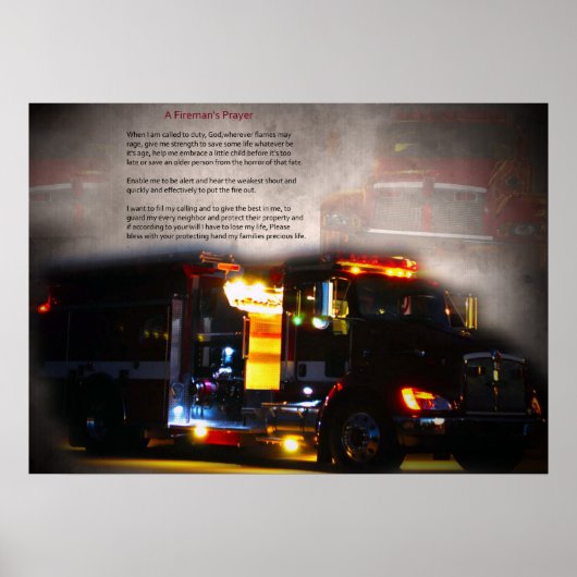 Feuerwehrgebet Poster (Vorne)