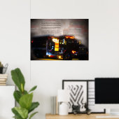 Feuerwehrgebet Poster (Heimbüro)