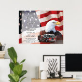 Feuerwehrgebet Poster (Heimbüro)