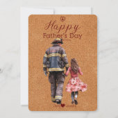 Feuerwehrgedicht des Kurzen Vaters von der Tochter Einladung (Rückseite)