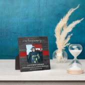 Feuerwehrgefechter - Feuerwehrmann im liebenden Ge Fotoplatte (InSitu)