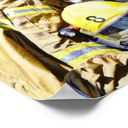 Feuerwehrgetriebe Poster (Ecke)