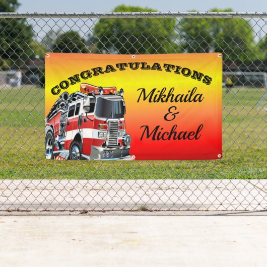 Feuerwehrgratulation Banner (Insitu)