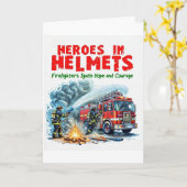 Feuerwehrgrüßkarte Karte (Gelbe Blume)