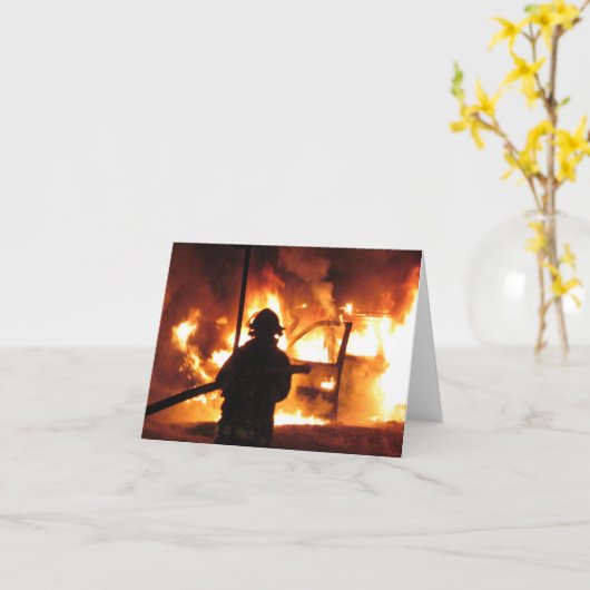 Feuerwehrhandline Karte (Gelbe Blume)