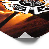 Feuerwehrhandline Poster (Ecke)