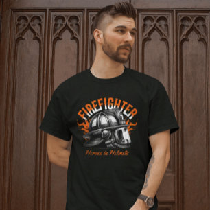 Feuerwehrhelden im Helmets-T - Shirt