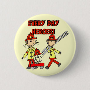 Feuerwehrhelden T-Shirts und Geschenke Button