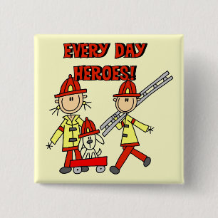 Feuerwehrhelden T-Shirts und Geschenke Button