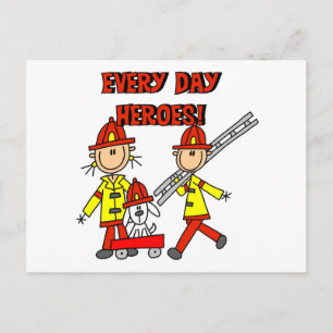 Feuerwehrhelden T-Shirts und Geschenke Postkarte