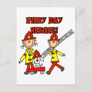 Feuerwehrhelden T-Shirts und Geschenke Postkarte