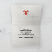 Feuerwehrheldin Anniversary Karte (Innenseite)