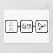 Feuerwehrheldin Postkarte (Vorderseite)