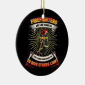 Feuerwehrheldin Proud Feuermann Vater Tag Keramik Ornament (Rechts)