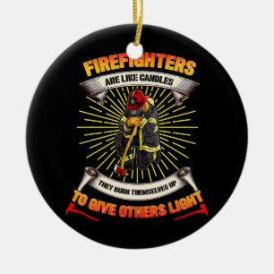 Feuerwehrheldin Proud Feuermann Vater Tag Keramik Ornament